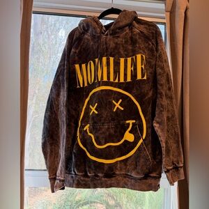 Black Hoodie with Yellow Graphic